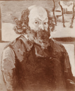 Photo reproduction of a self-portrait from the Hoogendijk collection, now in Musée d'Orsay,