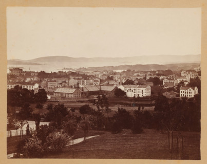 View of Christiania, Christiania, photograph, photographer: Olaf Martin Peder Væring, 1881,