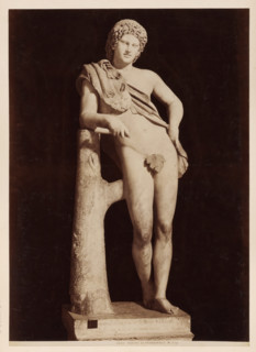 Sculpture of a faun, after Praxitiles, in the Capitoline Museums in Rome, 1683. Fauno di Prassitele