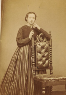 Portrait of an unknown woman from the Marmelstein family, photograph, carte-de-visite,
