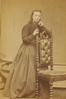 Portrait of an unknown woman from the Marmelstein family, photograph, carte-de-visite,