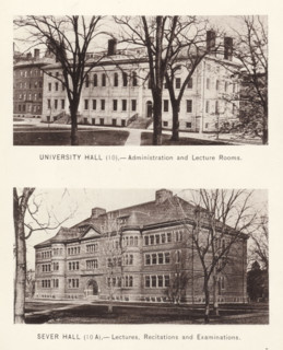 Sever Hall, University Hall, page, photomechanical print, number: '(10) (10 A)', Cambridge (MA), c.