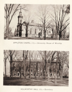 Holworthy Hall, Appleton Chapel, page, photomechanical print, number: '(12) (13)', Cambridge (MA),