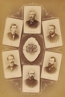 Six portraits of professors at Pennsylvania College, photograph, page, photographer: William H.