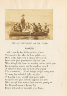 Rural life, photograph, reproduction, page, after painting by anonymous, c. 1860 - in or before