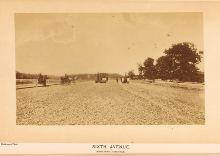 Sixth Avenue, photograph, page, photographer: George Gardner Rockwood, Central Park (New York), c.