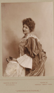 Unconventional, Portrait of an unknown woman with a rose in her hand, photograph, page,
