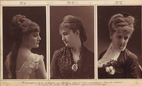 Lighting study, depicting a portrait of an unknown woman, photograph, page, number: 'No. 3.',
