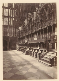 Chapel of Henry VII at Westminster Abbey, photograph, page, photographer: John Harrington, c. 1864