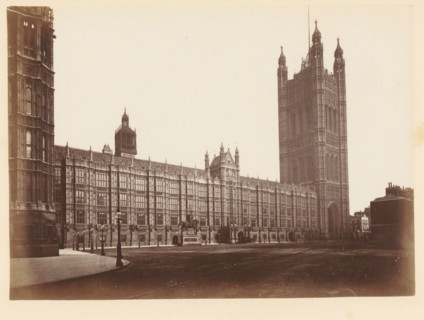 View of Palace of Westminster, south view, photograph, page, photographer: John Harrington, London,