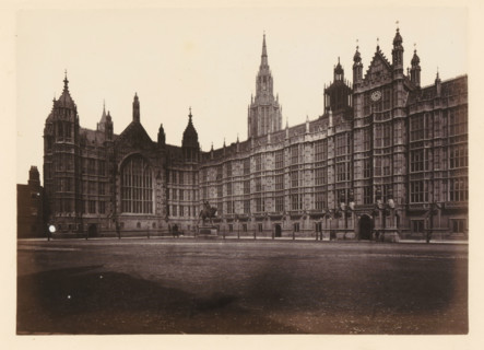 View of Palace of Westminster, north view, photograph, page, photographer: John Harrington, London,