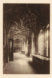 Hall in Palace of Westminster, photograph, page, photographer: John Harrington, London, c. 1864 -