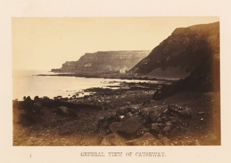 General view of Causeway, photograph, page, photographer: John Hudson, Giant's Causeway, c. 1862 -