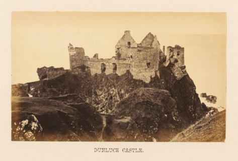 Dunluce Castle, View of Dunluce Castle, photograph, page, photographer: John Hudson, Giant's