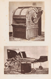 View of a rag grinding machine, 2. Patent Rag Grinding Machine, page, photomechanical print,