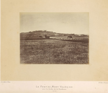 View of the fortress of Mont-Valérien in Suresnes, Le Fort du Mont Valérien avec la Ferme de la
