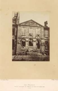 View of Baron de Ladoucette's villa in Drancy after the destruction by the Paris Commune, Le Drancy