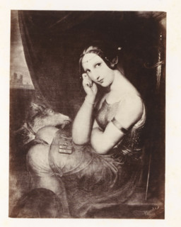 Photo reproduction of Esmeralda by Antoine Wiertz, photograph, reproduction, page, check stamp: