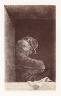 Photo reproduction of The Caretaker by Antoine Wiertz, photograph, reproduction, page, check stamp:
