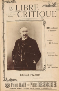 Portrait of Edmond Picard, Edmond Picard, page, photomechanical print, photographer: Varin, Paris,