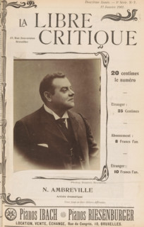 N. Ambreville, Portrait of Nicolas d'Ambreville, page, photomechanical print, photographer: Dupont,