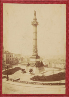 View of the Congress Column in Brussels, photograph, page, Brussels, c. 1854 - in or before 1859,