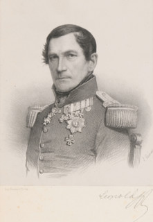 Reproduction of a photograph of a portrait of Léopold I, King of Belgium, print, reproduction,
