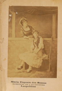 Portrait of Maria Eugenia dos Santos and an unknown woman, Maria Eugenia dos Santos, photograph,