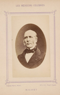 Portrait of Alfred-Louis-Dominique Richet, Richet, photograph, page, inscription: '(Publication de