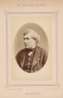 Portrait of Louis Denis Jules Gavarret, Gavarret, photograph, page, inscription: '(Publication de