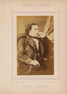 Portrait of Victor-Auguste-François Morel-Lavallée, Morel Lavallée, photograph, page, inscription: