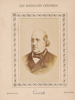Portrait of Jean Civiale, photograph, page, annotation: '64', inscription: 'Publication de la Revue