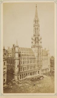 Town Hall of Brussels, Bruxelles. Hôtel de Ville, photograph, page, Brussels, c. 1875 - c. 1880,