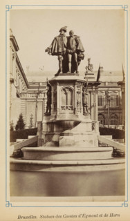 Brussels. Statues of the Counts of Egmont and Horn, Statue of Egmont and Horn on the Petit Sablon