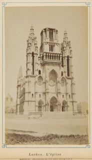View of the Church of Our Lady in Laeken, Laeken. L'église, photograph, page, Laeken, c. 1875 - c.