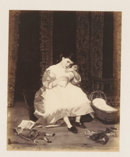 Photo reproduction of La poupée by Florent Willems, photograph, reproduction, page, after painting