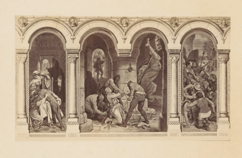 Photo reproduction of a scene from the fairy tale Die Sieben Raben by the Brothers Grimm by Moritz