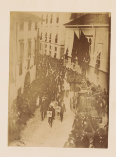 Funeral procession of Henri d'Artois, photograph, page, photographer: A. Vallois, Göritz (Austria),