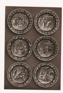 Six enamel signs, set up during the 1873 Exposition Rétrospective in Tours, France, page,