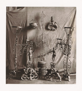 Various objects, displayed during the Exposition Rétrospective of 1873 in Tours, France, page,