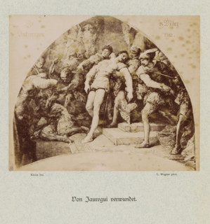 Wounded by Jauregui, Photographic reproduction of Wounded by Jauregui by Laurens Lodewijk Kleijn,