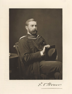 Portrait of Frederick Orpen Bower, FO Bower, page, photomechanical print, cliché maker: T. & R.