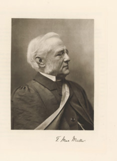F. Max Müller, Portrait of Max Müller, page, photomechanical print, cliché maker: T. & R. Annan &