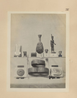 Twelve Egyptian objects, including a bronze sculpture of Neith, two gold bracelets and a gold