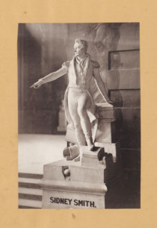 Shooting of the statue of Sidney Smith, page, photomechanical print, c. 1876 - in or before 1881,