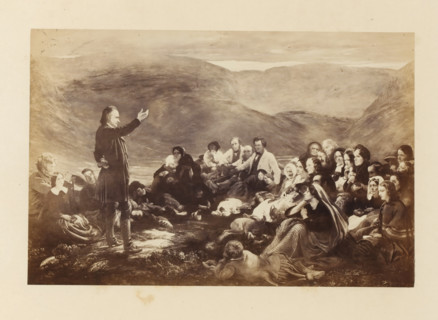 Photo reproduction of Sabbath in the Glen by Sir George Harvey, photograph, reproduction, page,