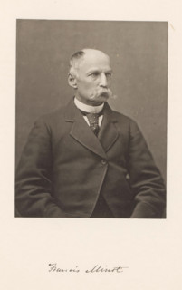 Portrait of Francis Minot, Francis Minot, page, photomechanical print, c. 1870 - in or before 1875,