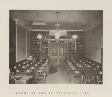 Rooms of the Institute of 1770, Interior of the Institute of 1770 of Harvard University, page,