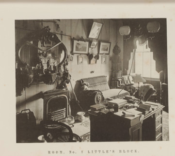 Interior of Room One in Little's Block of Harvard University, Room, no. 1 Little's Block, page,
