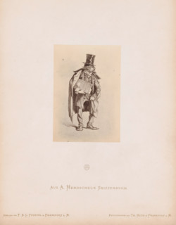 Photo reproduction of a sketch of a rabbi by Albert Hendschel, From A. Hendschel's Sketchbook,